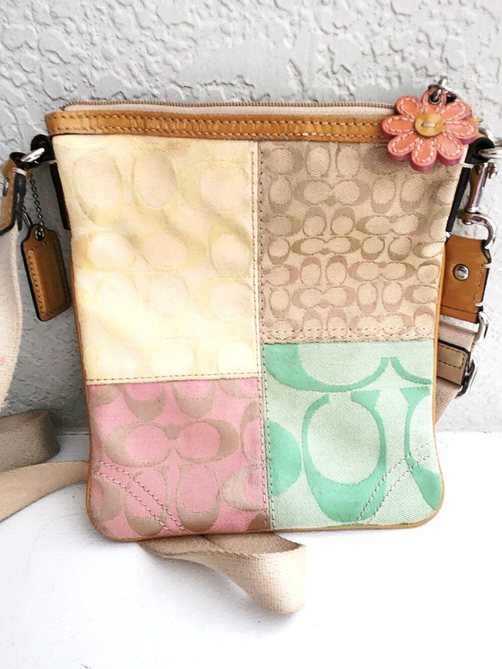 Euc Coach Patchwork Crossbody Bag Purse